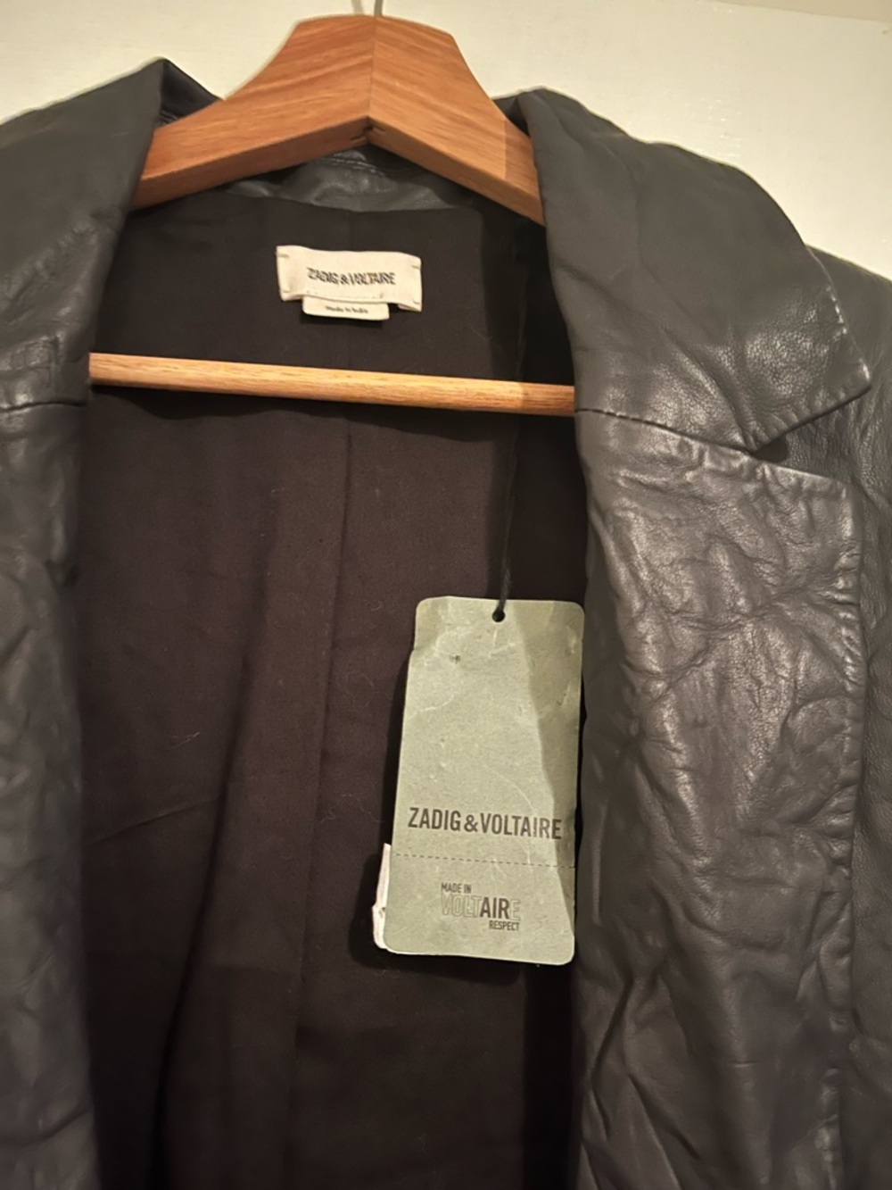 Zadig & Voltaire Venturi leather jacket NWT - Picture 3 of 7